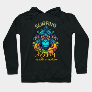 Surfing Monkey in The Jungle Hoodie